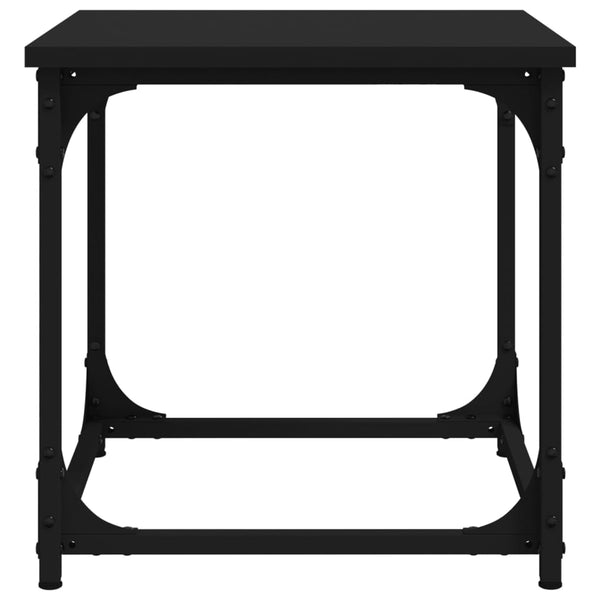 Side Table Black 40X40x40 Cm Engineered Wood Side Tables