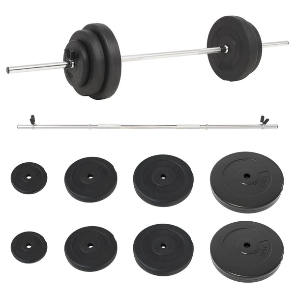 Barbell With Plates 60 Kg Barbells & Attachments