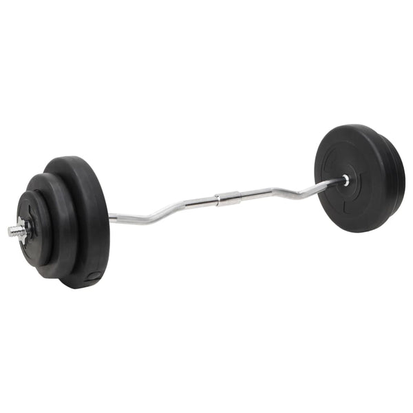Cement And Steel Barbell Dumbbell Set With Plates 60 Kilogram Strength Training Dumbbells