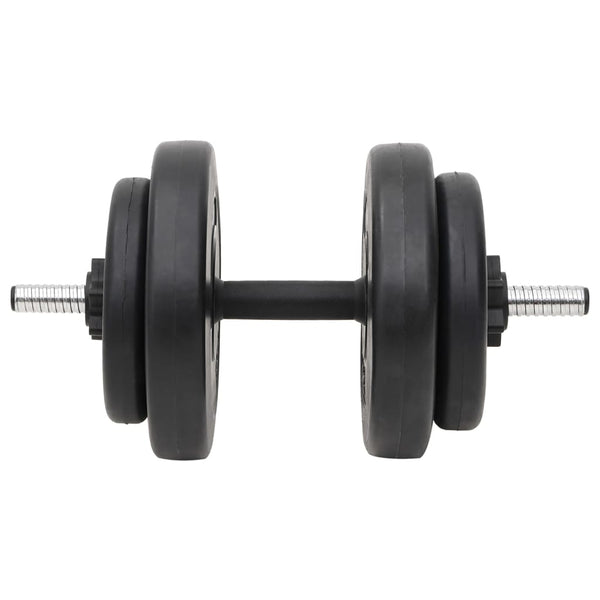 Cement And Steel Barbell Dumbbell Set With Plates 60 Kilogram Strength Training Dumbbells