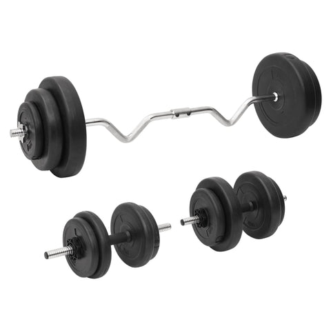 Curl Barbell And Dumbbell With Plates 60 Kg Dumbbells