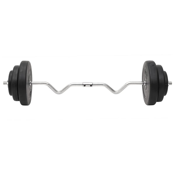 Curl Barbell And Dumbbell With Plates 60 Kg Dumbbells
