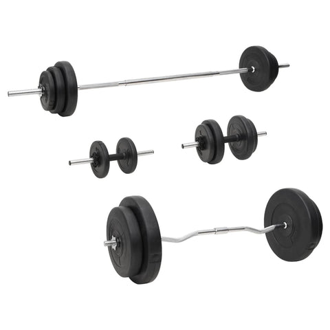 Barbell And Dumbbell With Plates Set 90 Kg Barbells & Attachments
