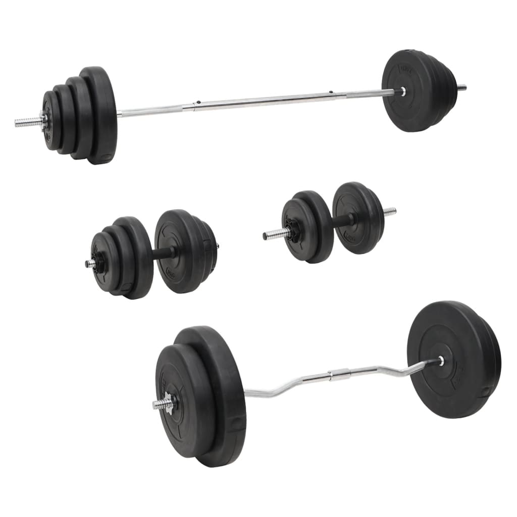Barbell And Dumbbell With Plates Set 120 Kg Barbells & Attachments