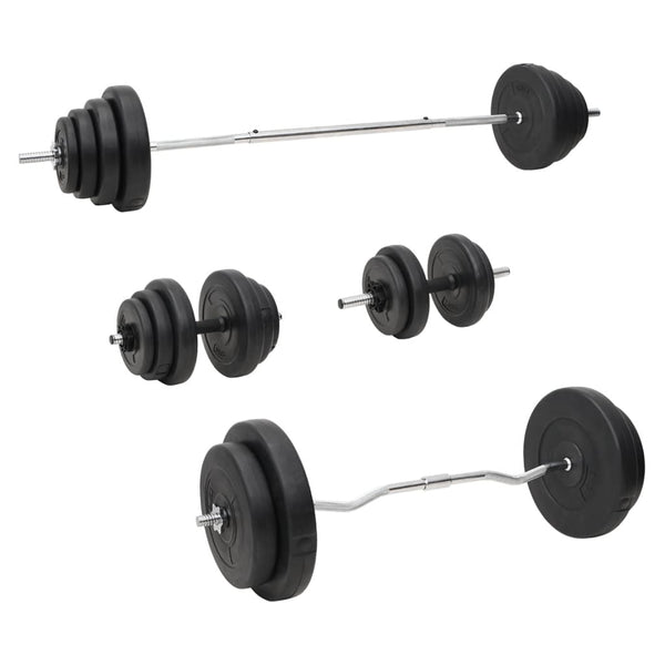 Barbell And Dumbbell With Plates Set 120 Kg Barbells & Attachments