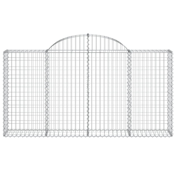 Arched 2 Pcs 200X30x100/120 Cm Galvanized Iron Gabion Baskets
