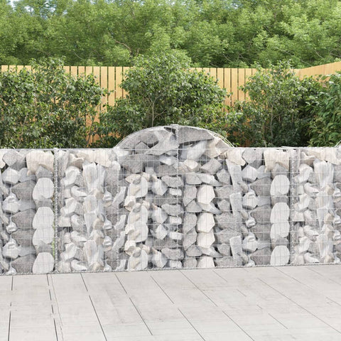 Arched 2 Pcs 200X30x100/120 Cm Galvanized Iron Gabion Baskets