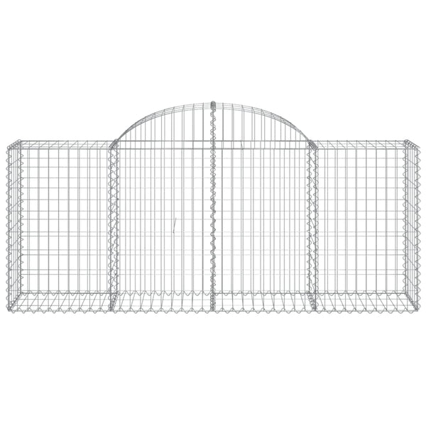 Arched 3 Pcs 200X50x80/100 Cm Galvanized Iron Gabion Baskets