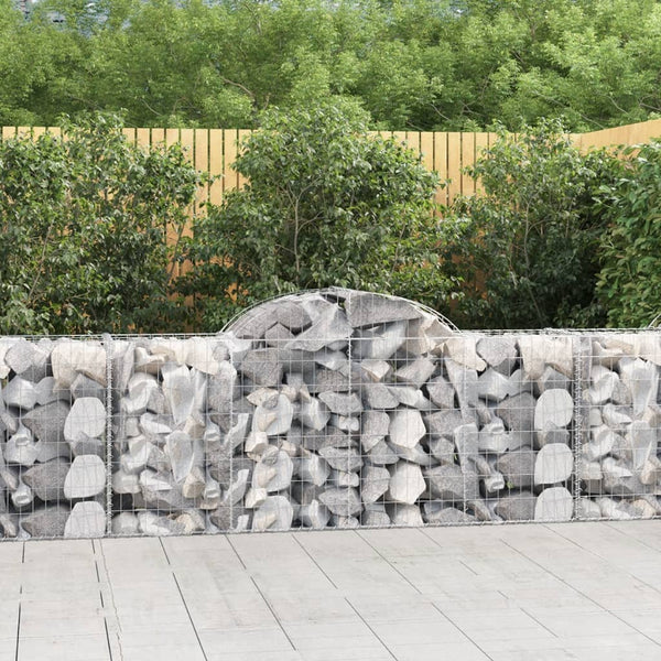 Arched 3 Pcs 200X50x80/100 Cm Galvanized Iron Gabion Baskets