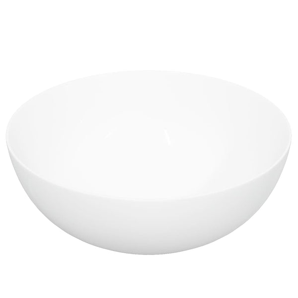 Wash Basin White 36X15 Cm Ceramic Round