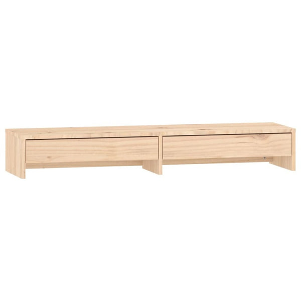 Monitor Stand 100X27x15 Cm Solid Wood Pine