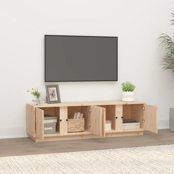 Tv Cabinet 140X40x40 Cm Solid Wood Pine Tv Stands & Entertainment Units