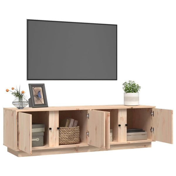 Tv Cabinet 140X40x40 Cm Solid Wood Pine Tv Stands & Entertainment Units