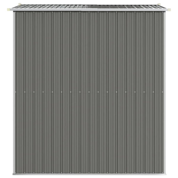 Garden Shed Light Grey 192X191x223 Cm Galvanised Steel Sheds Summerhouses Carports