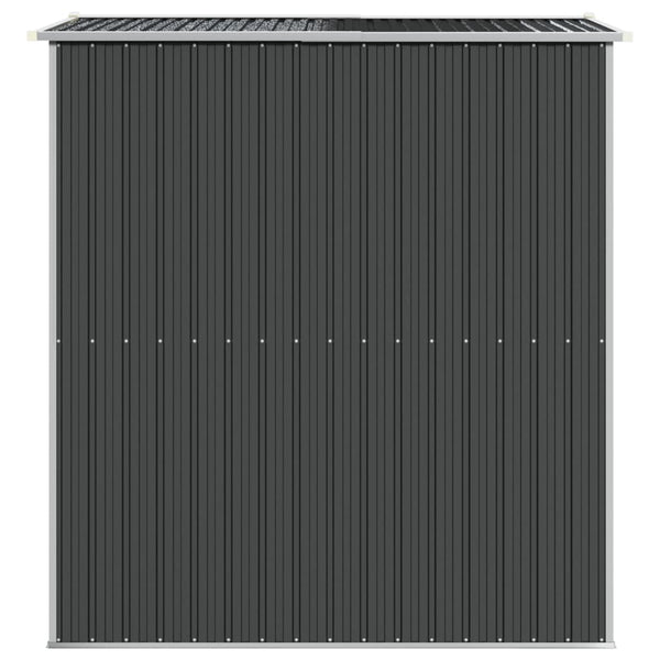 Garden Shed Anthracite 192X191x223 Cm Galvanised Steel Sheds Summerhouses Carports