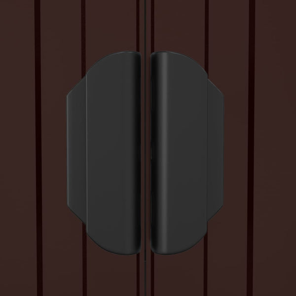 Garden Shed Dark Brown 192X523x223 Cm Galvanised Steel Sheds Summerhouses Carports