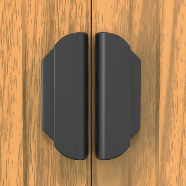 Garden Shed Light Brown 192X191x223 Cm Galvanised Steel Sheds Summerhouses Carports