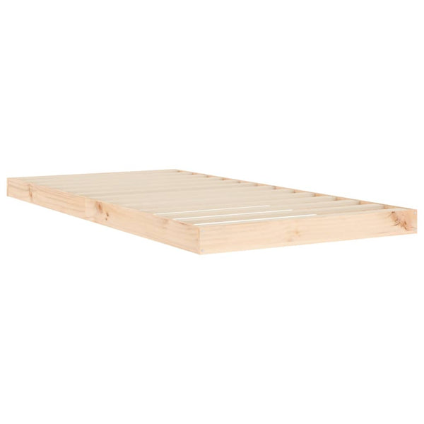 Vidaxl Bed Frame Without Mattress 90X190 Cm Solid Wood Pine Single Bed Frames