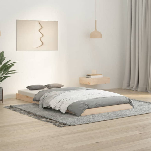 Vidaxl Bed Frame Without Mattress 90X190 Cm Solid Wood Pine Single Bed Frames