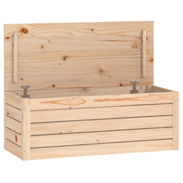 Vidaxl Storage Box 89X36.5X33 Cm Solid Wood Pine Storage Boxes