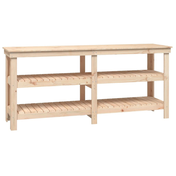 Vidaxl Work Bench 181X50x80 Cm Solid Wood Pine Work Benches