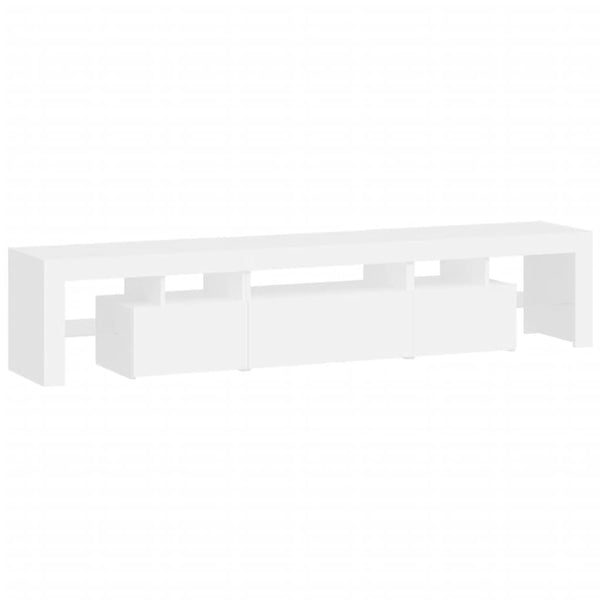 Tv Cabinet With Led Lights White 200X36.5X40 Cm Tv Stands & Entertainment Units