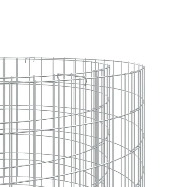 Vidaxl Gabion Fire Pit 50 Cm Galvanised Iron Fire Pits