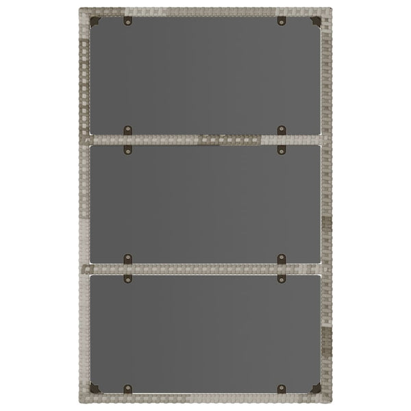 6 Piece Garden Lounge Set With Cushions Grey Poly Rattan Patio Furniture Sets