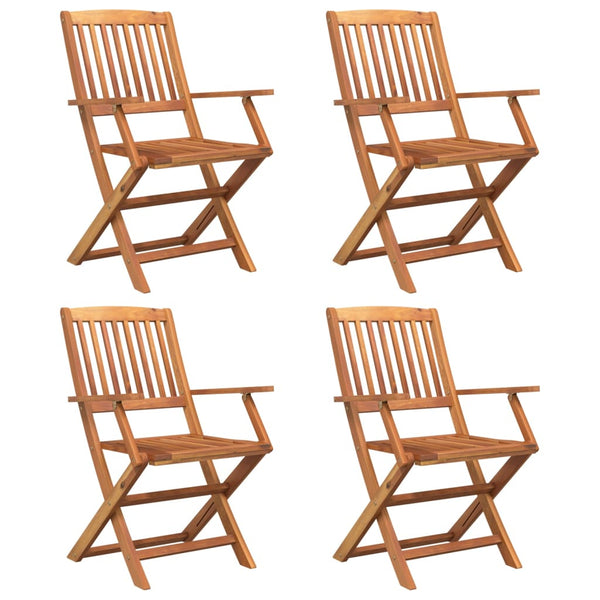 Vidaxl 5 Piece Garden Dining Set Solid Wood Acacia Outdoor Dining Sets