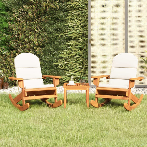 Vidaxl 3 Piece Adirondack Garden Lounge Set Solid Wood Acacia Loungers
