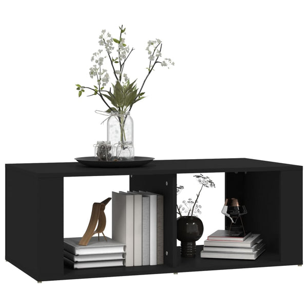 Vidaxl Coffee Table Black 100X50x36 Cm Engineered Wood Coffee Tables