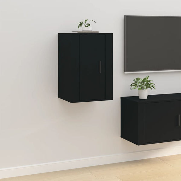 Wall Mounted Tv Cabinet Black 40X34.5X60 Cm Tv Stands & Entertainment Units
