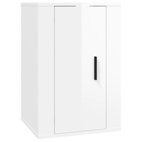 Vidaxl Wall Mounted Tv Cabinet High Gloss White 40X34.5X60 Cm Cabinets & Cupboards