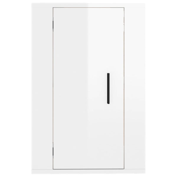 Vidaxl Wall Mounted Tv Cabinet High Gloss White 40X34.5X60 Cm Cabinets & Cupboards