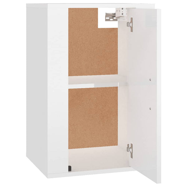 Vidaxl Wall Mounted Tv Cabinet High Gloss White 40X34.5X60 Cm Cabinets & Cupboards