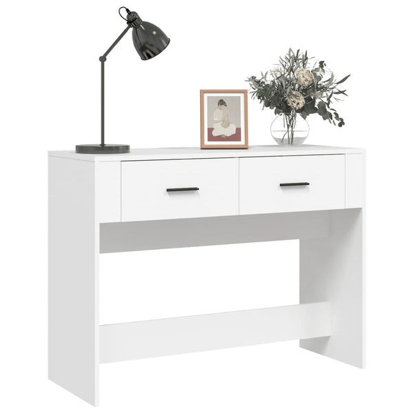 Console Table White 100X39x75 Cm Engineered Wood Tables