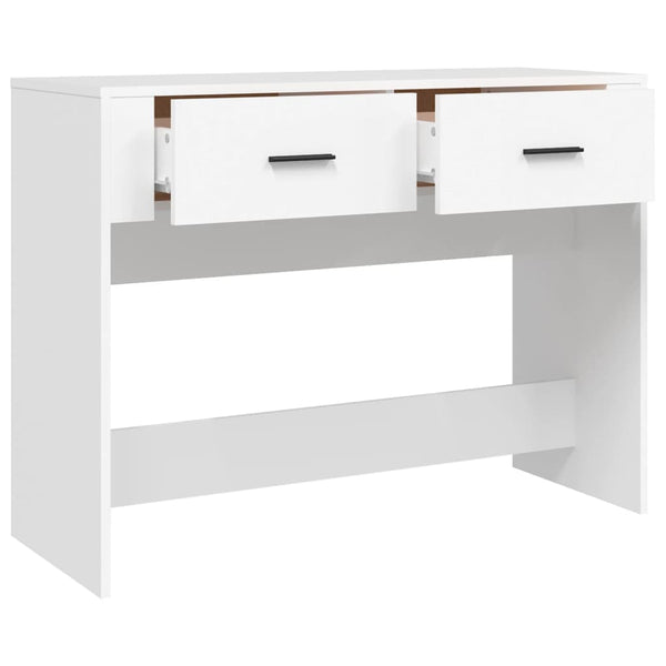Console Table White 100X39x75 Cm Engineered Wood Tables