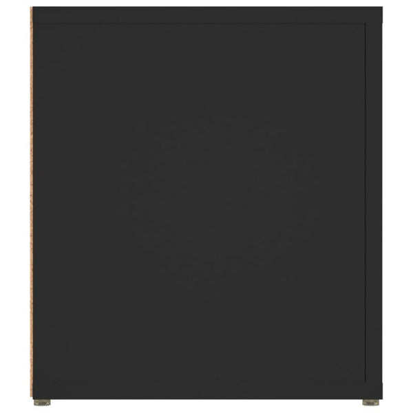 TV Stands & Entertainment Units Tv Cabinets 2 Pcs Black 80X31.5X36 Cm Engineered Wood