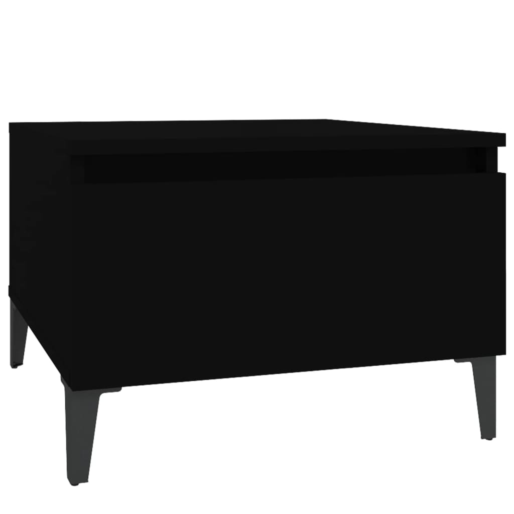 Side Table Black 50X46x35 Cm Engineered Wood Side Tables