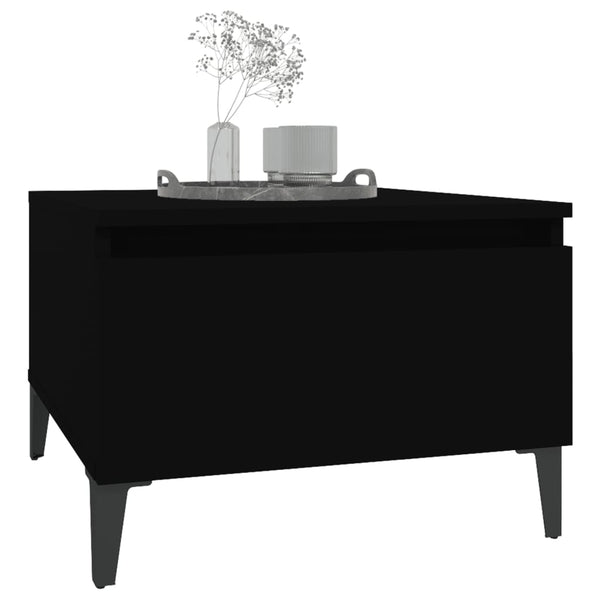 Side Table Black 50X46x35 Cm Engineered Wood Side Tables
