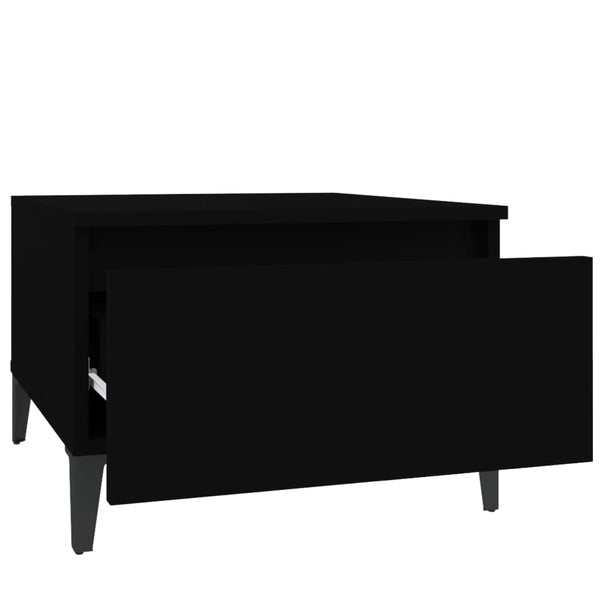 Side Table Black 50X46x35 Cm Engineered Wood Side Tables