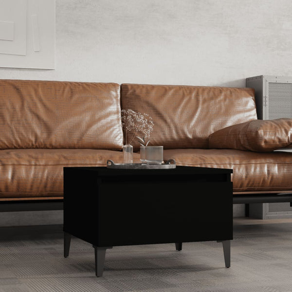 Side Table Black 50X46x35 Cm Engineered Wood Side Tables