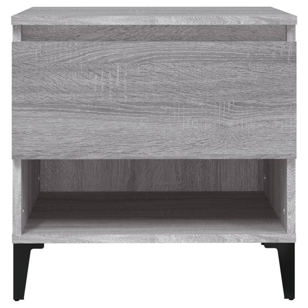2 Pcs Grey Sonoma 50X46x50 Cm Engineered Wood Side Tables