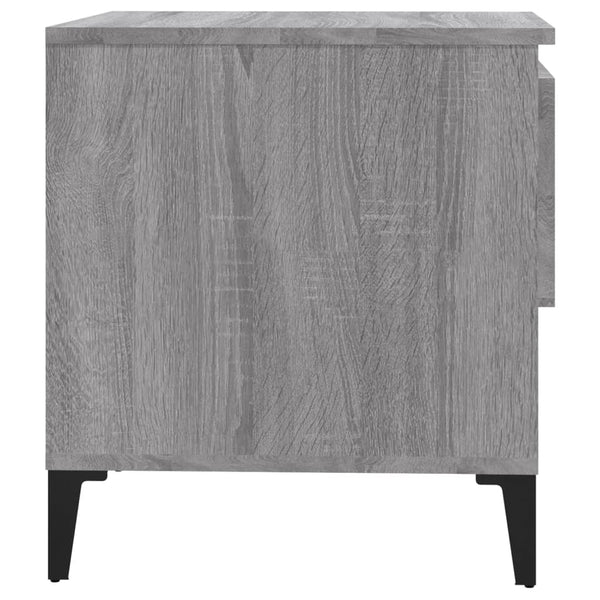2 Pcs Grey Sonoma 50X46x50 Cm Engineered Wood Side Tables