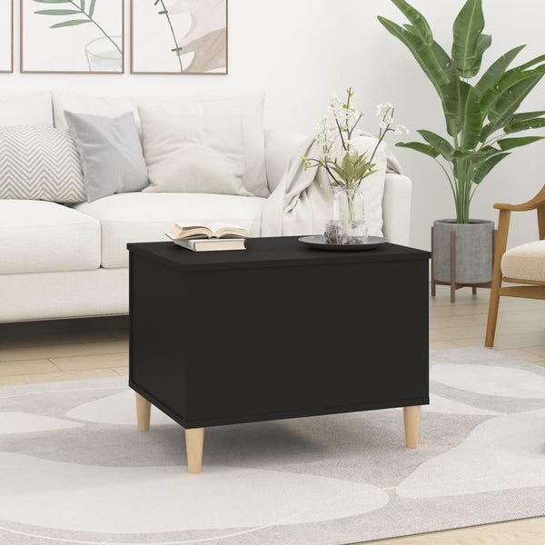 Coffee Table Black 60X44.5X45 Cm Engineered Wood Coffee Tables