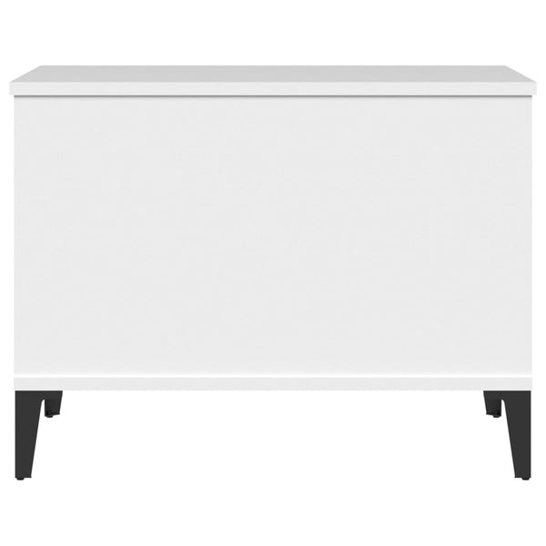 Coffee Table White 60X44.5X45 Cm Engineered Wood Coffee Tables