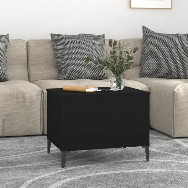 Coffee Table Black 60X44.5X45 Cm Engineered Wood Coffee Tables
