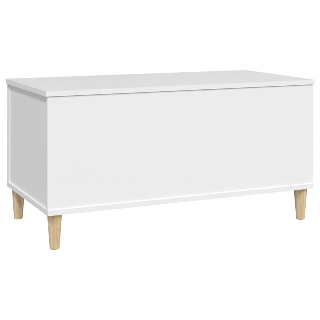 Coffee Table White 90X44.5X45 Cm Engineered Wood Coffee Tables