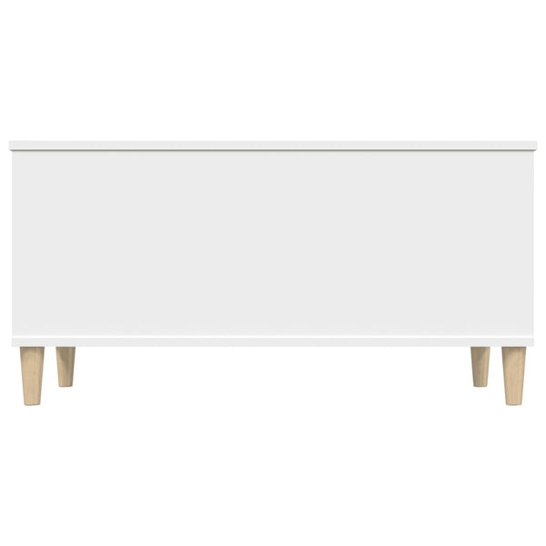 Coffee Table White 90X44.5X45 Cm Engineered Wood Coffee Tables