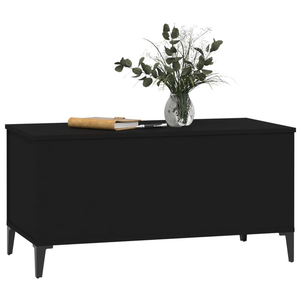 Coffee Table Black 90X44.5X45 Cm Engineered Wood Coffee Tables